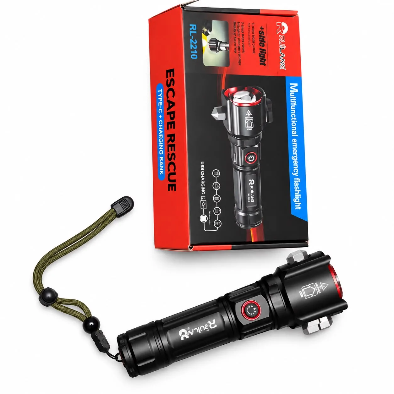 RUILANG MULTIFUNCTIONAL EMERGENCY FLASHLIGHT